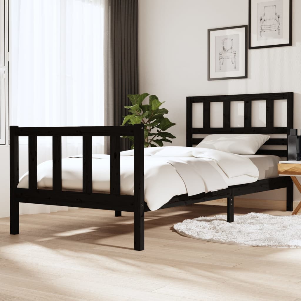 3101174 Bed Frame Without Mattress Solid Wood (810103+814165)
