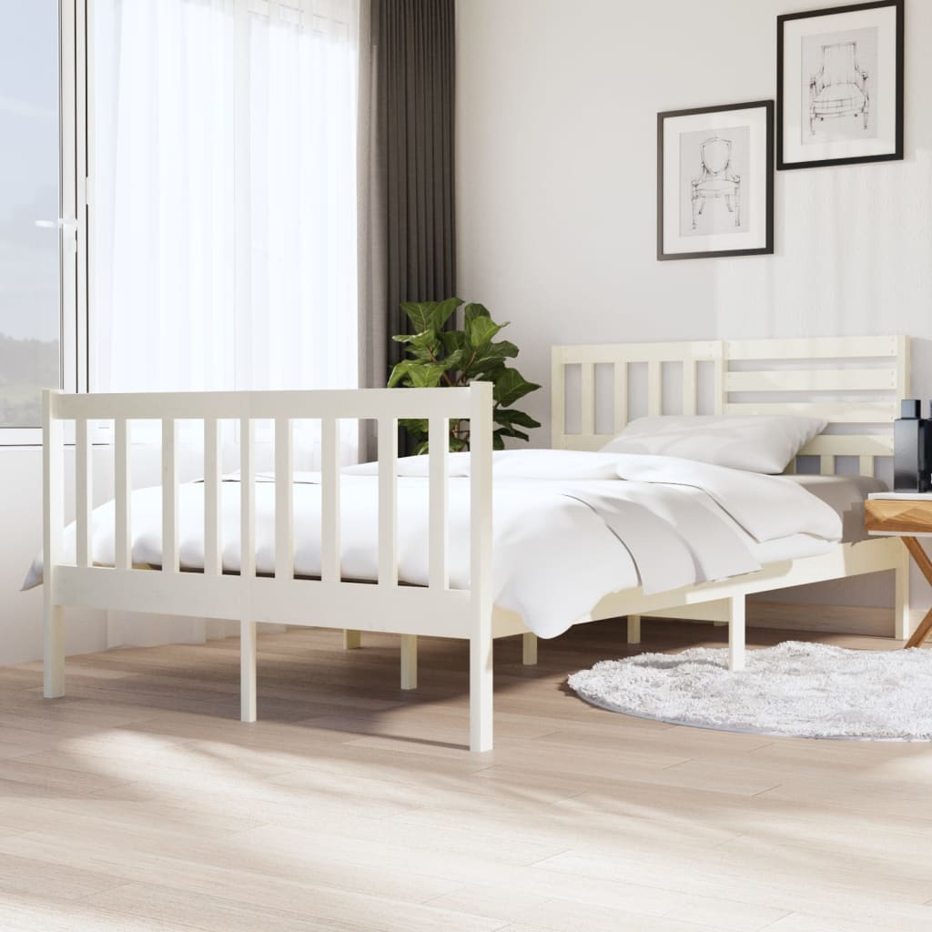 3101174 Bed Frame Without Mattress Solid Wood (810103+814165)