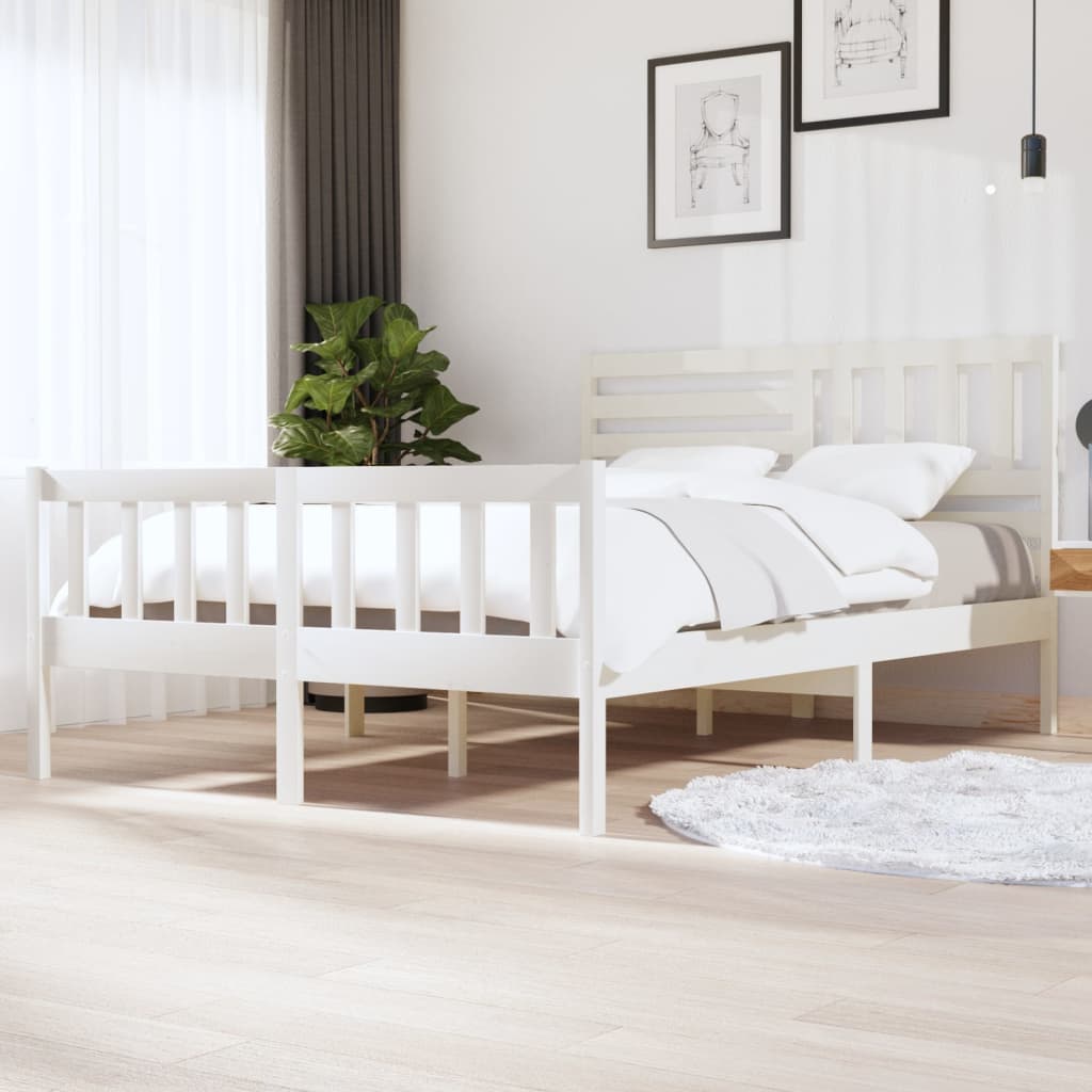 3101174 Bed Frame Without Mattress Solid Wood (810103+814165)