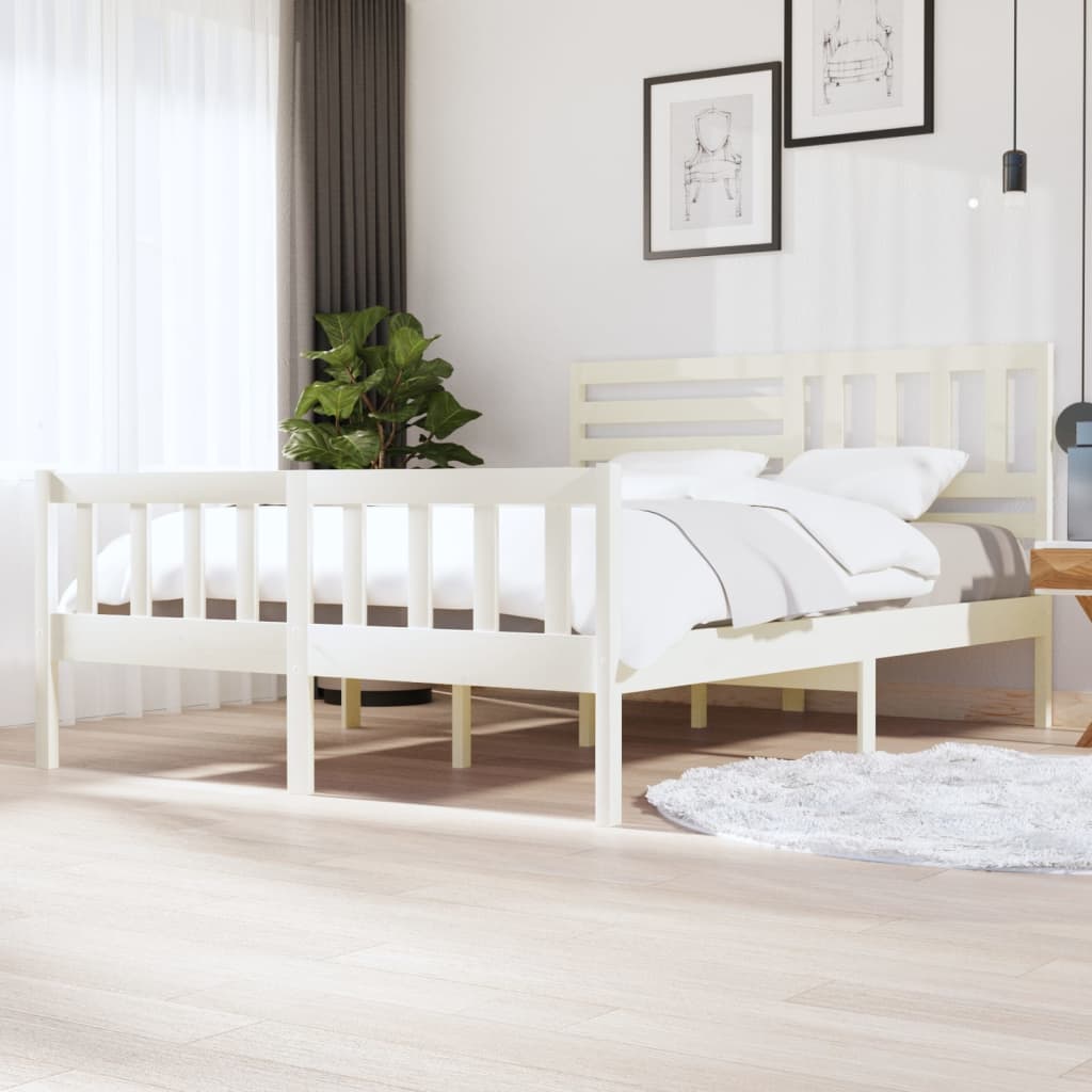 3101174 Bed Frame Without Mattress Solid Wood (810103+814165)
