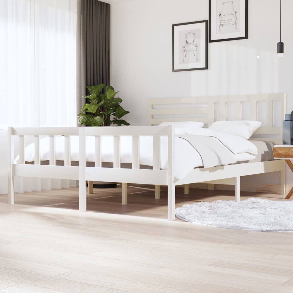 3101174 Bed Frame Without Mattress Solid Wood (810103+814165)