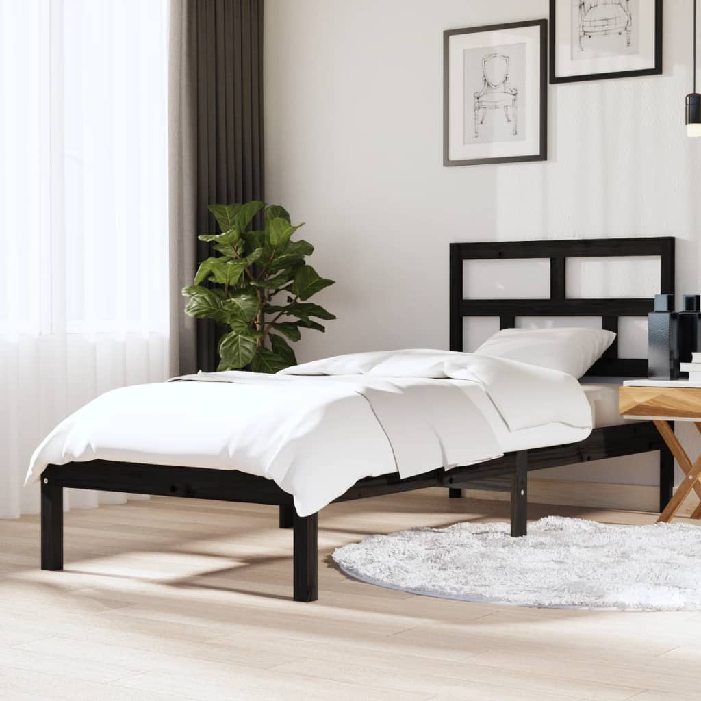 3101242 Bed Frame Without Mattress Solid Wood Pine (810041+814218)