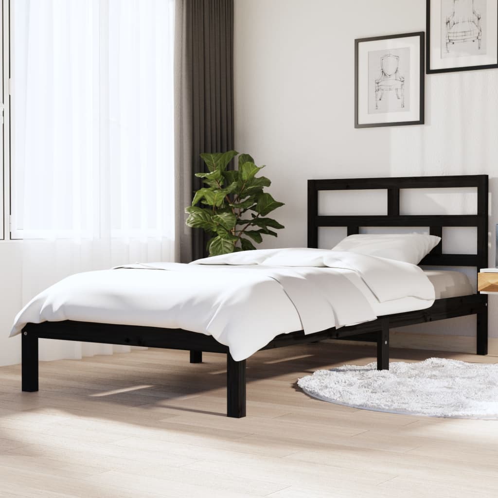 3101242 Bed Frame Without Mattress Solid Wood Pine (810041+814218)