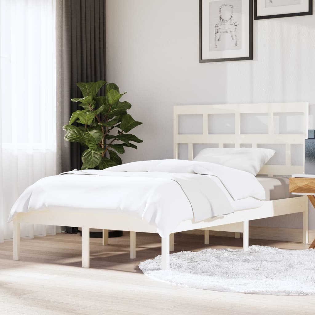 3101242 Bed Frame Without Mattress Solid Wood Pine (810041+814218)
