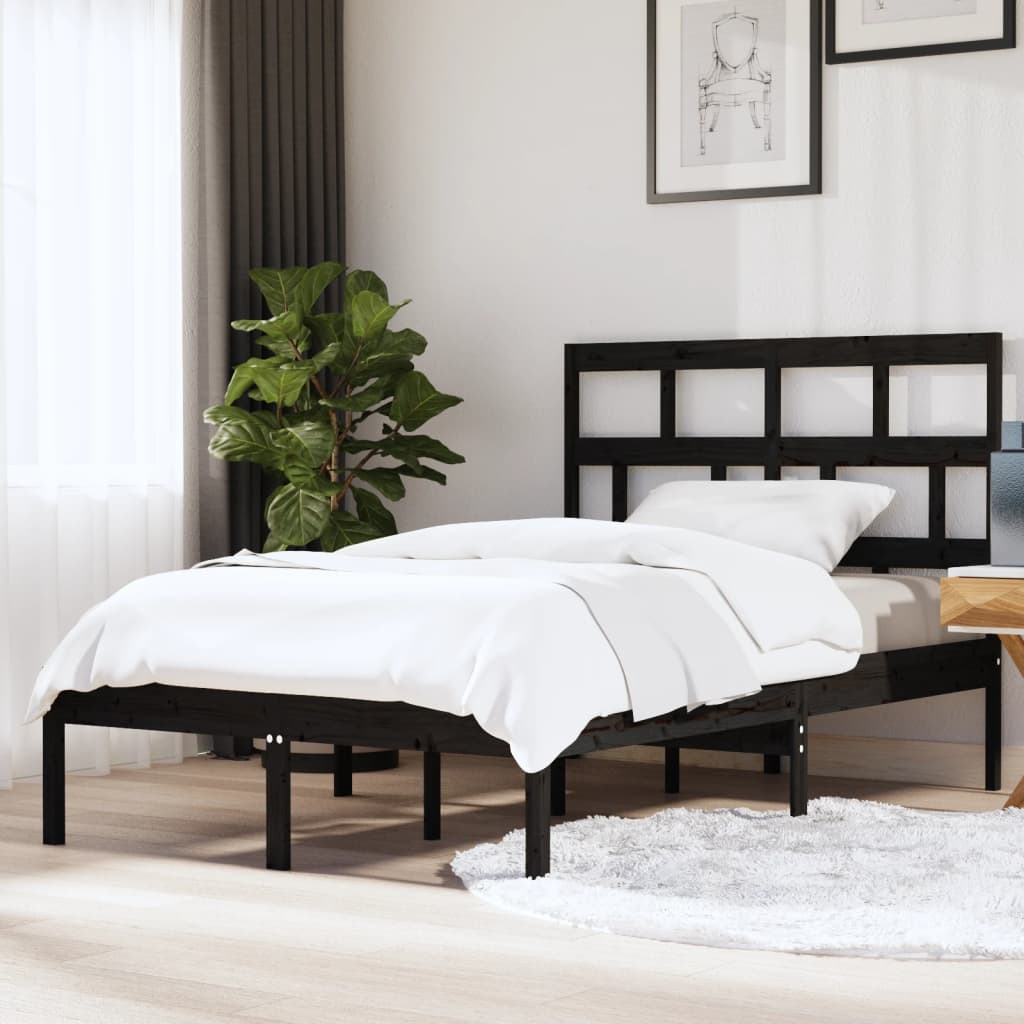 3101242 Bed Frame Without Mattress Solid Wood Pine (810041+814218)