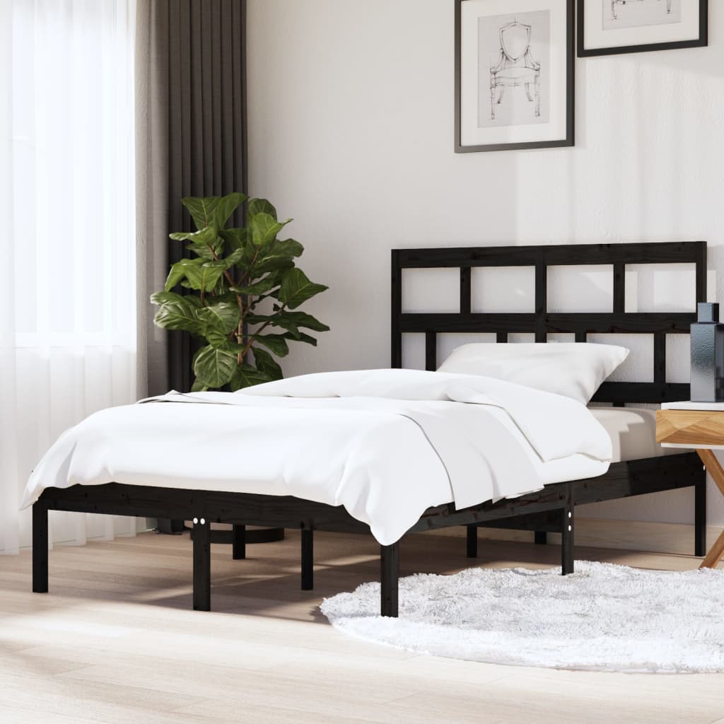 3101242 Bed Frame Without Mattress Solid Wood Pine (810041+814218)