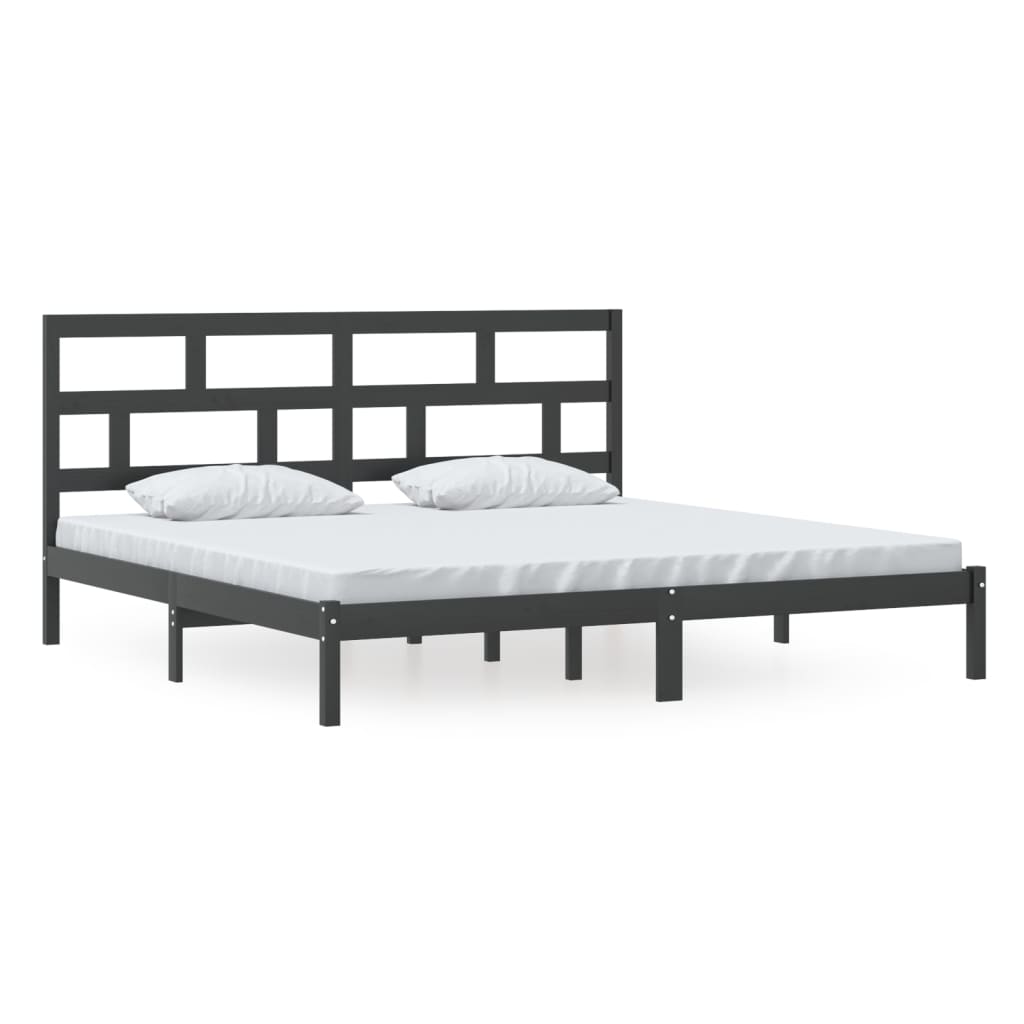 3101242 Bed Frame Without Mattress Solid Wood Pine (810041+814218)