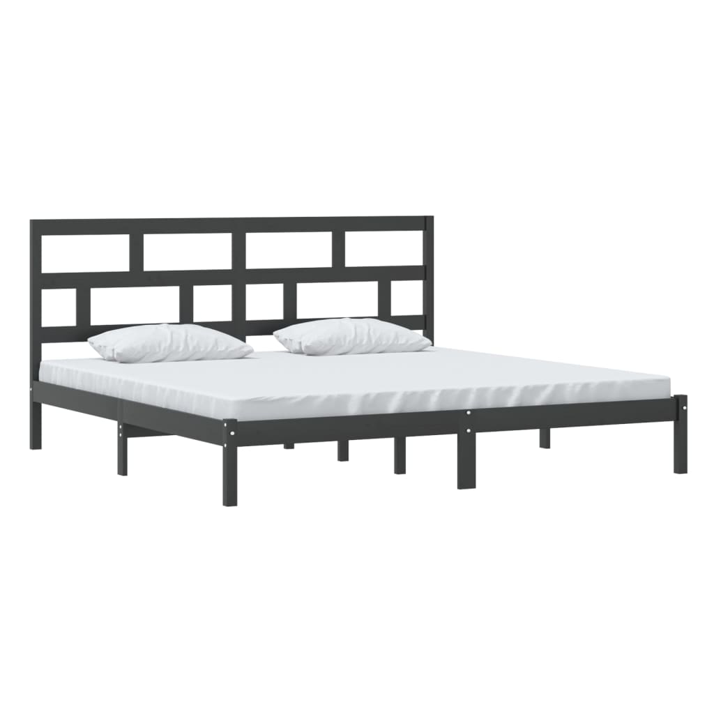 3101242 Bed Frame Without Mattress Solid Wood Pine (810041+814218)