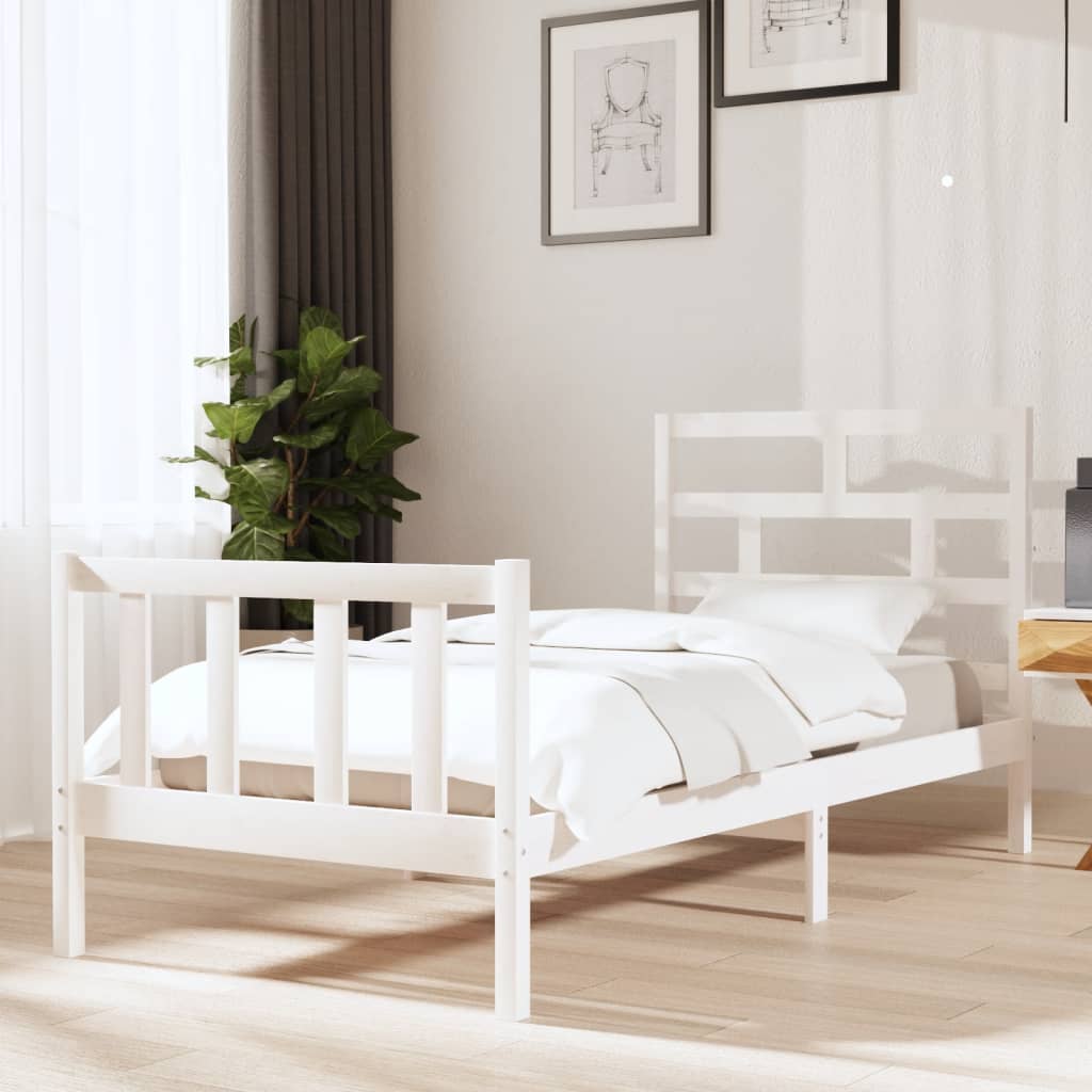 3101369 Bed Frame Without Mattress Solid Wood (810103+814215)