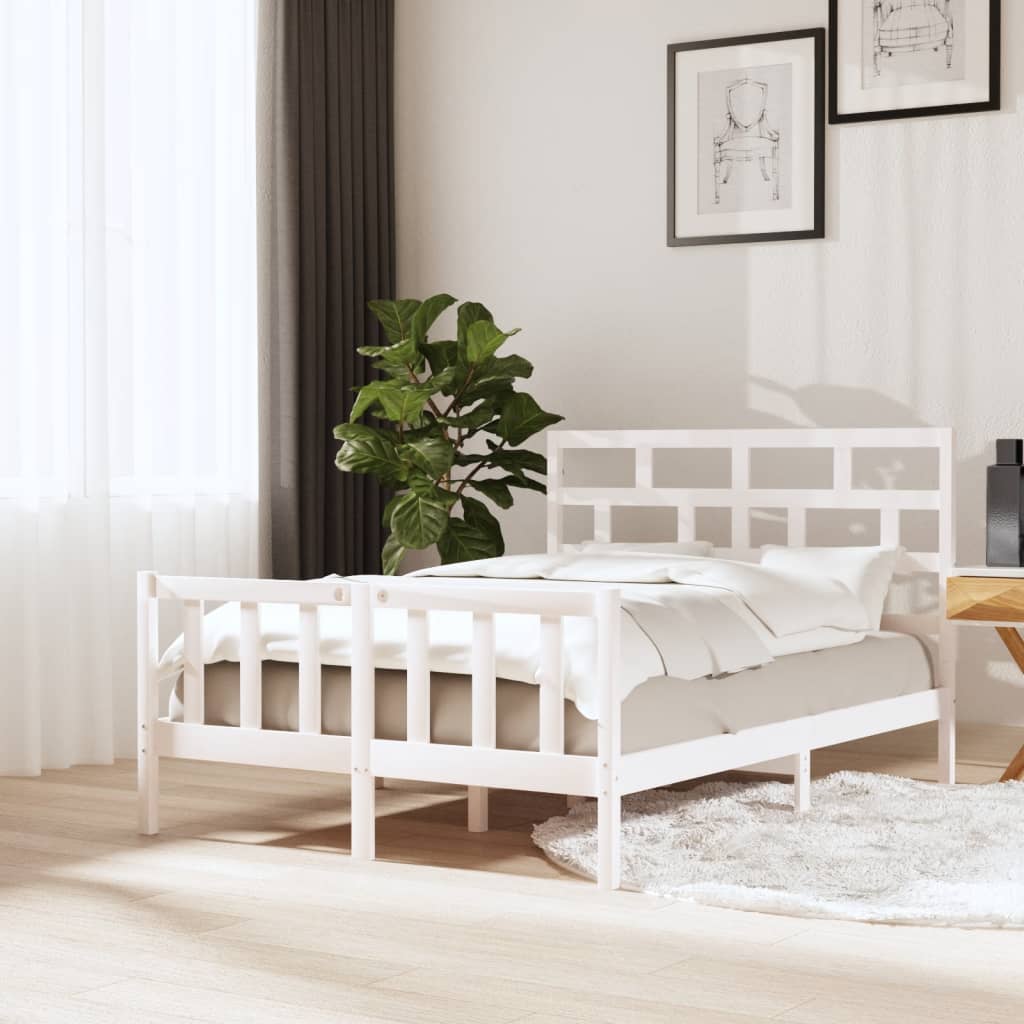 3101369 Bed Frame Without Mattress Solid Wood (810103+814215)