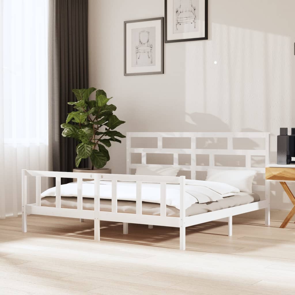 3101369 Bed Frame Without Mattress Solid Wood (810103+814215)