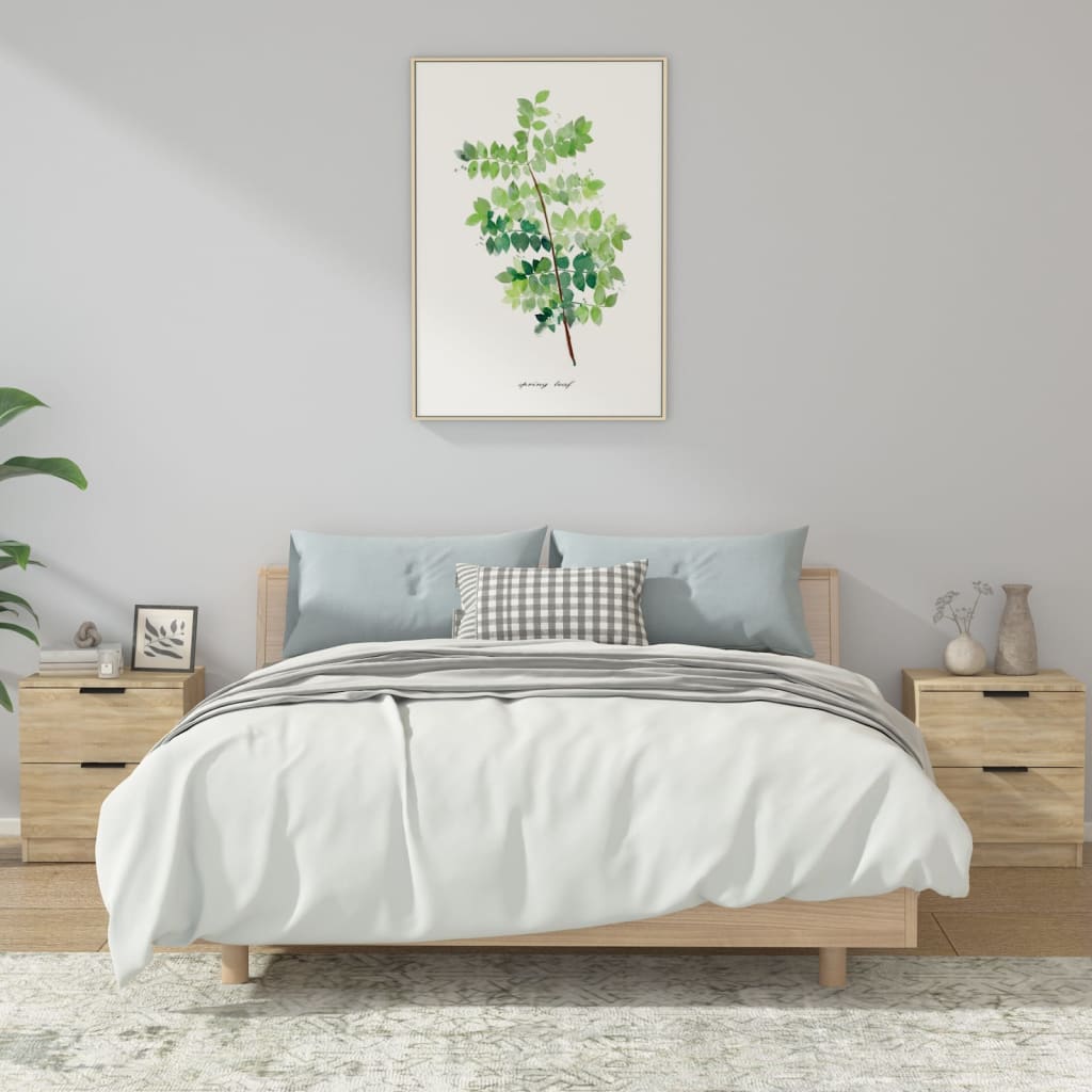 Bedside Cabinet Engineered Wood