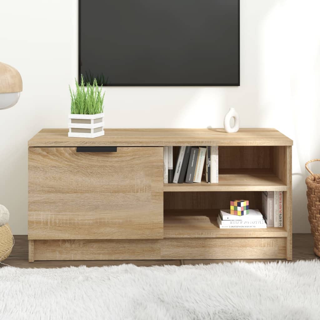 Tv Cabinet 80X35X36.5 Cm Engineered Wood