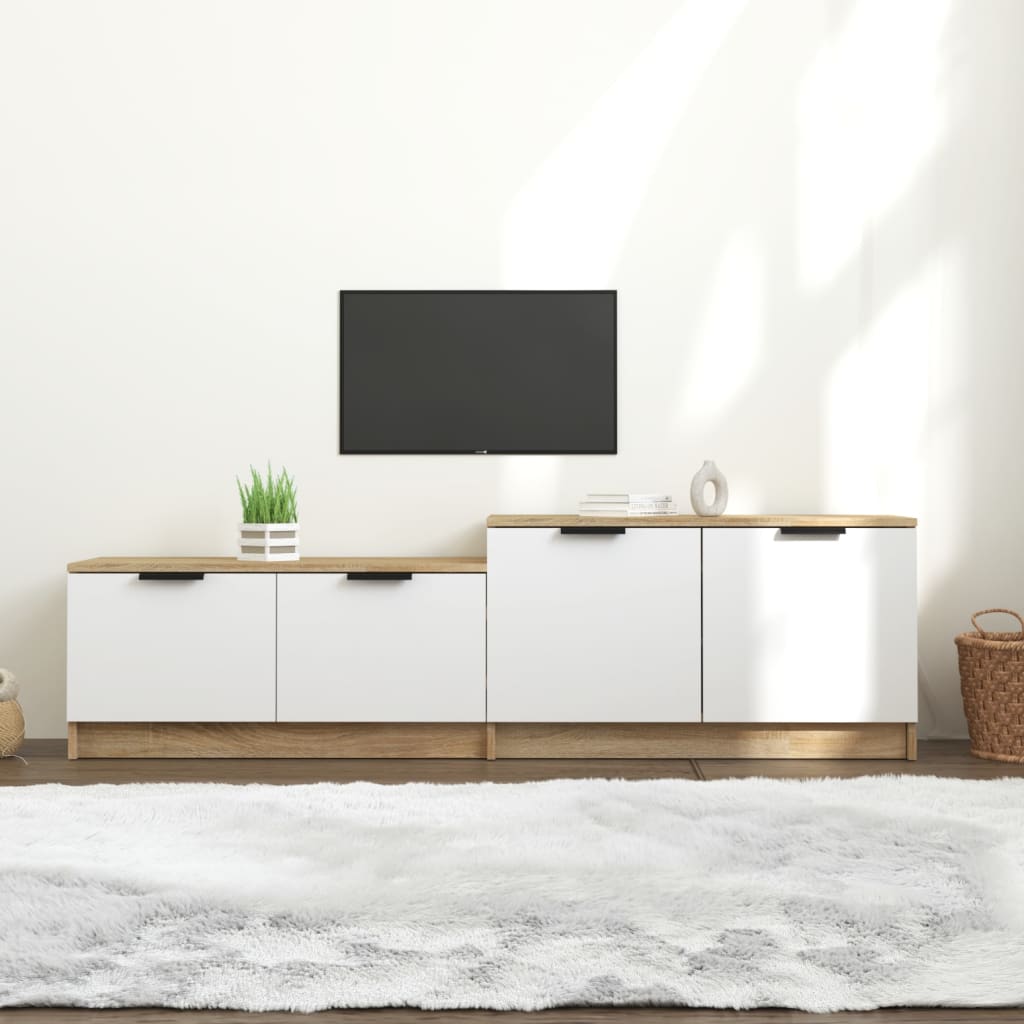 Tv Cabinet 158.5X36X45 Cm Engineered Wood