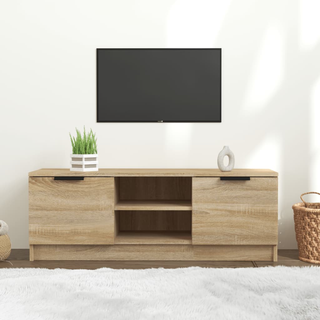 Tv Cabinet 102X35X36.5 Cm Engineered Wood