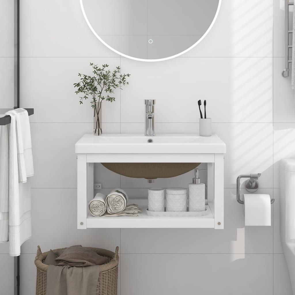 Bathroom Washbasin Frame With Built-In Basin Iron