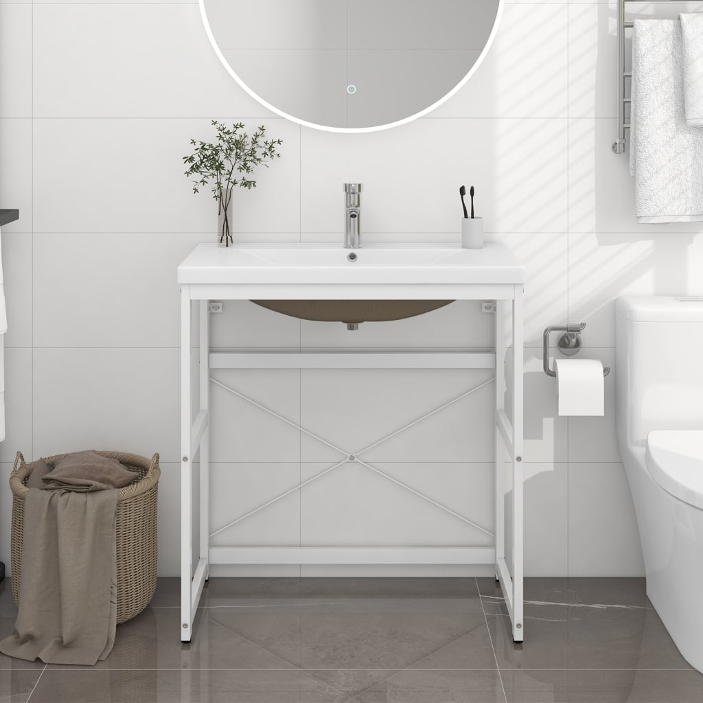 Bathroom Washbasin Frame With Built-In Basin Iron