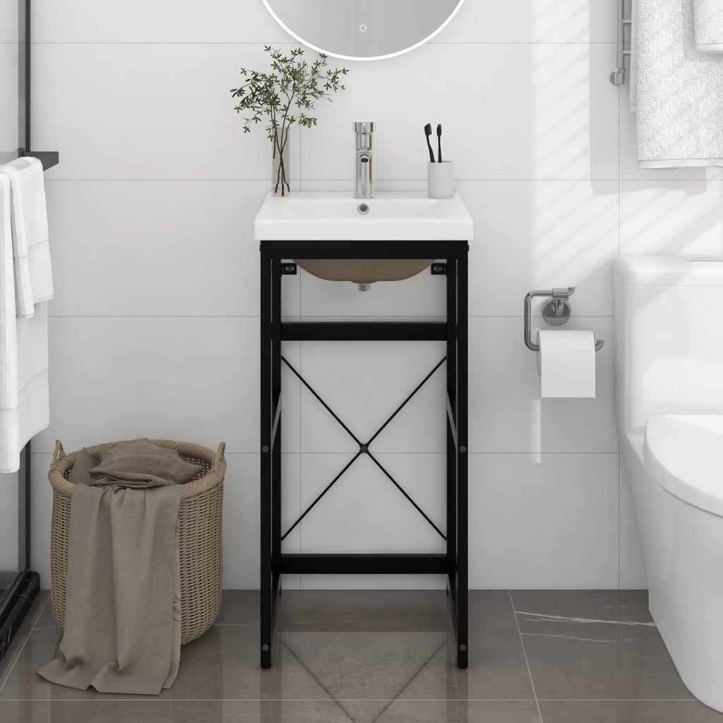 Bathroom Washbasin Frame With Built-In Basin Iron