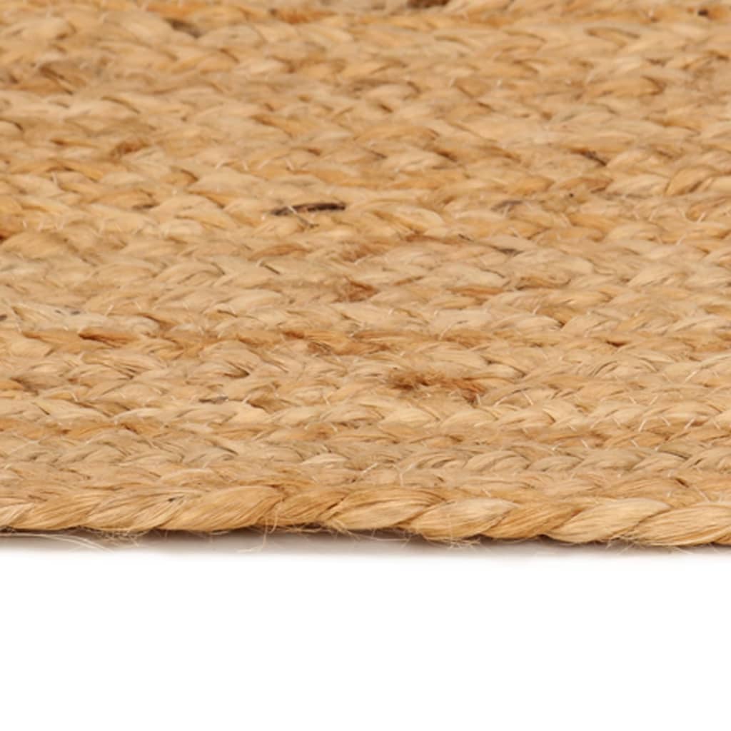 Area Rug Braided Jute Round