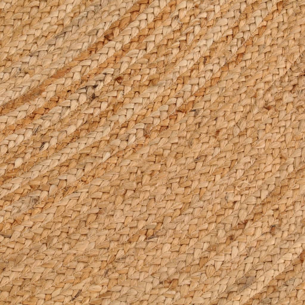 Area Rug Braided Jute Round