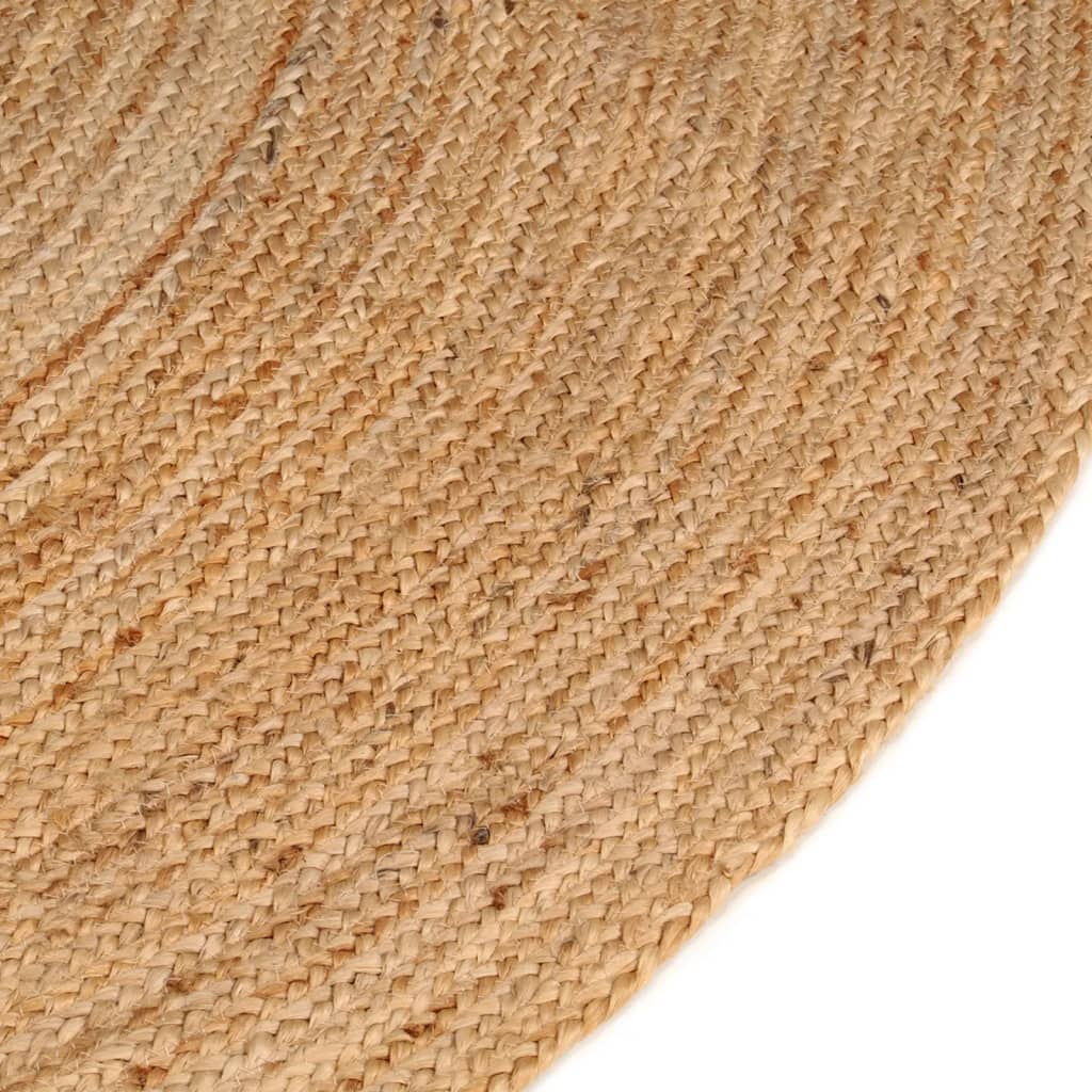 Area Rug Braided Jute Round