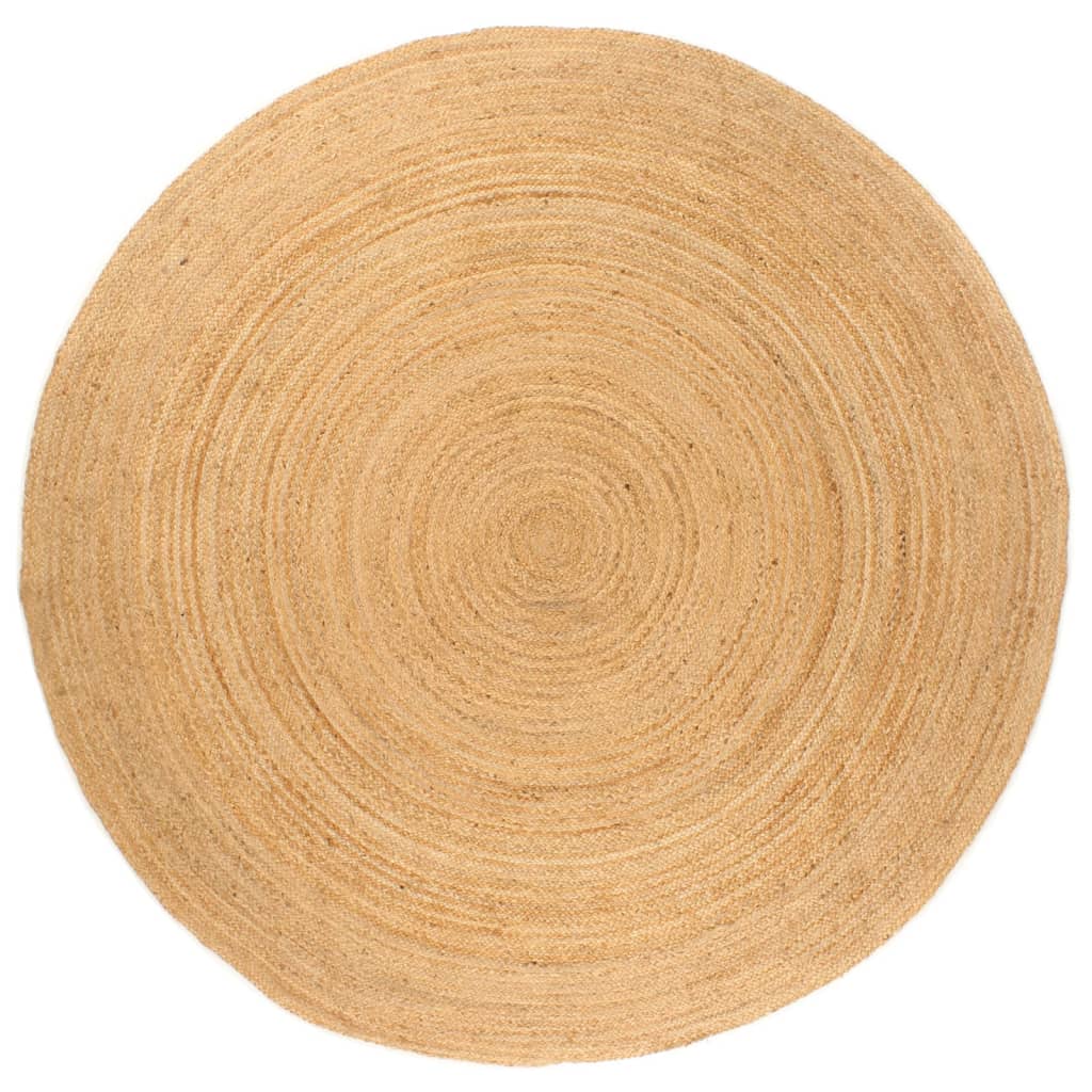 Area Rug Braided Jute Round