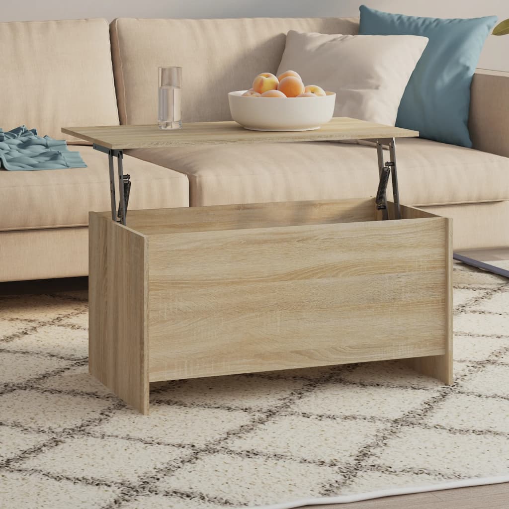 Coffee Table 80X55.5X41.5 Cm Engineered Wood