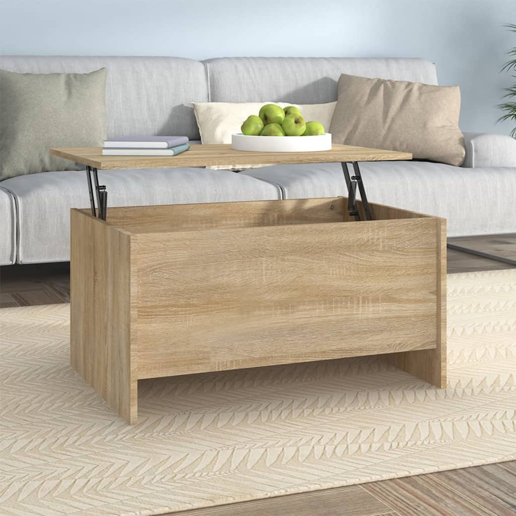 Coffee Table 80X55.5X41.5 Cm Engineered Wood