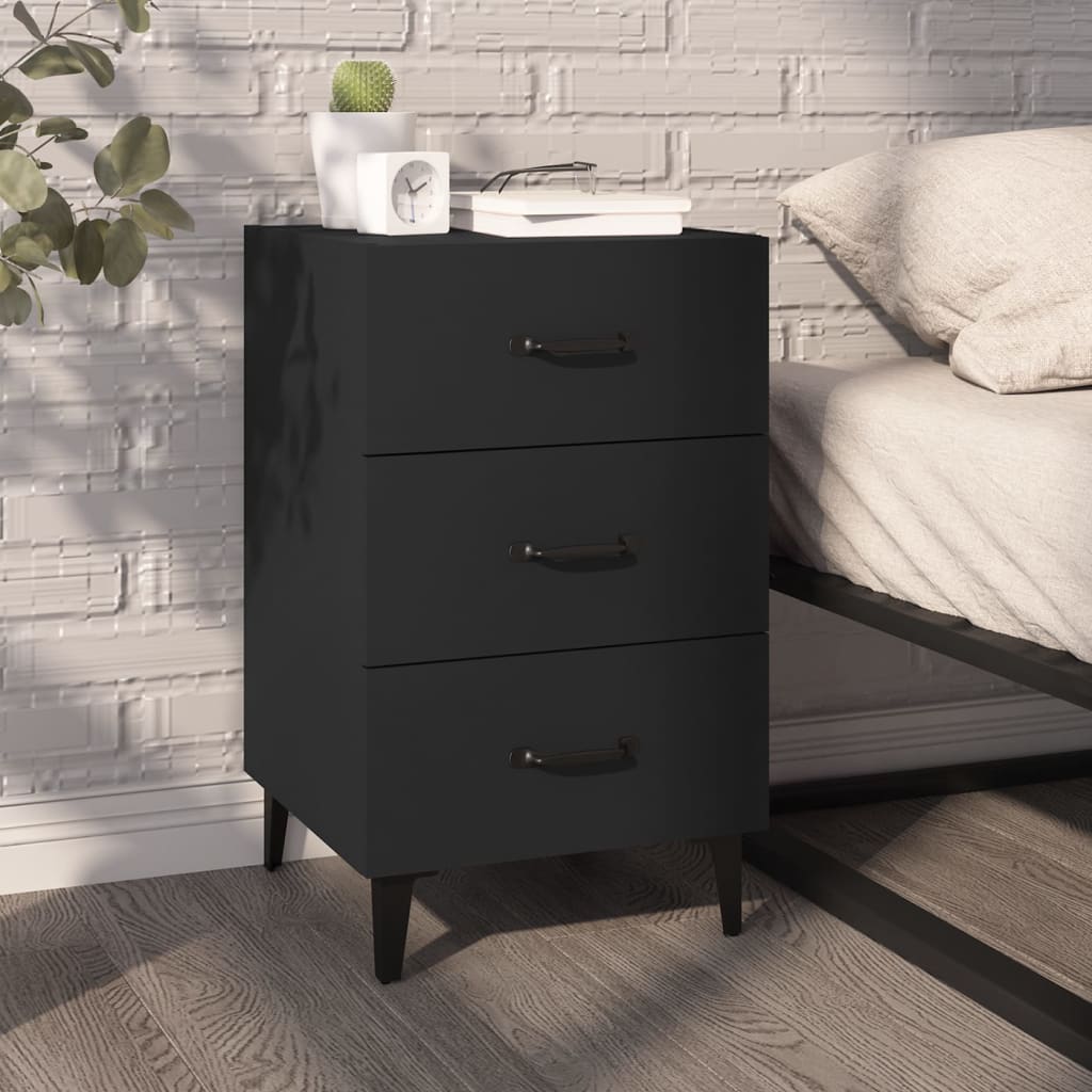 Bedside Cabinet 40X40X66 Cm Engineered Wood