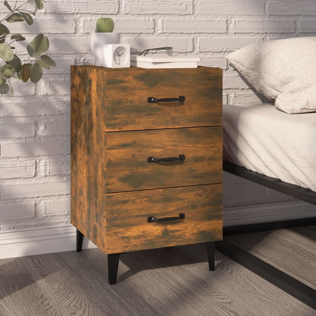 Bedside Cabinet 40X40X66 Cm Engineered Wood
