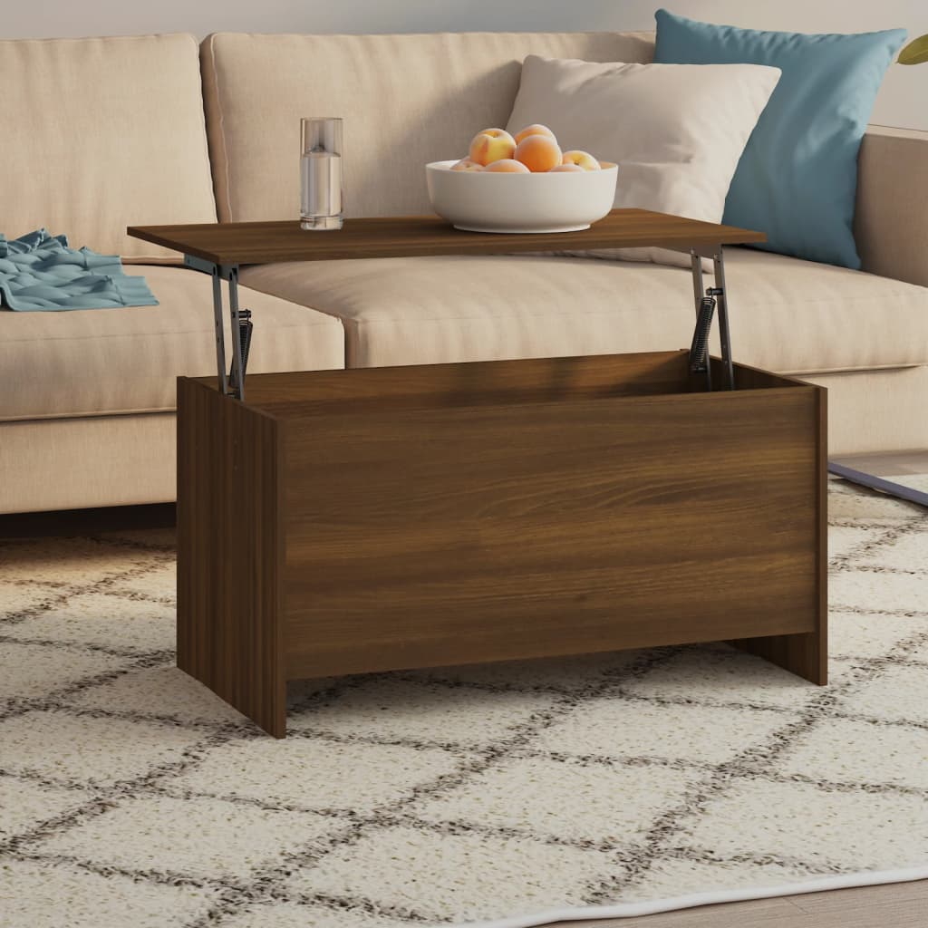 Coffee Table 80X55.5X41.5 Cm Engineered Wood