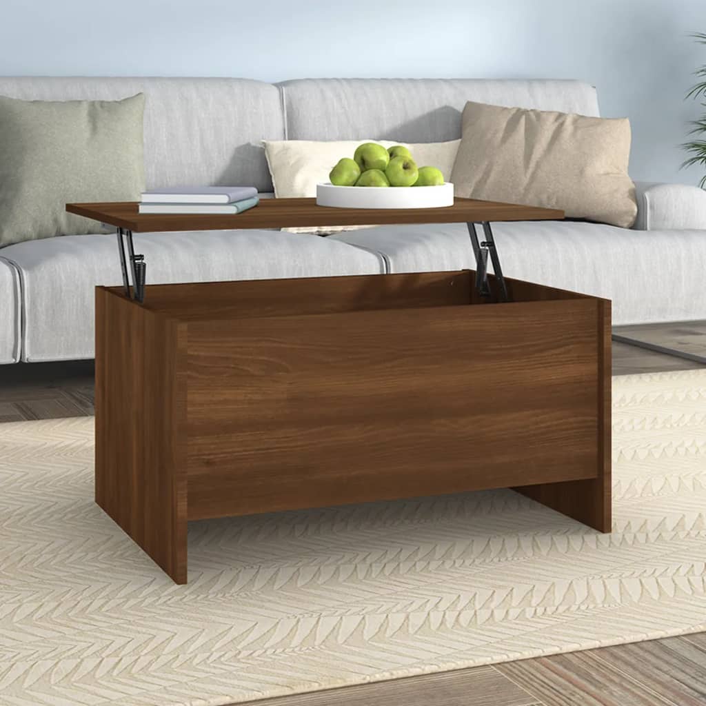 Coffee Table 80X55.5X41.5 Cm Engineered Wood