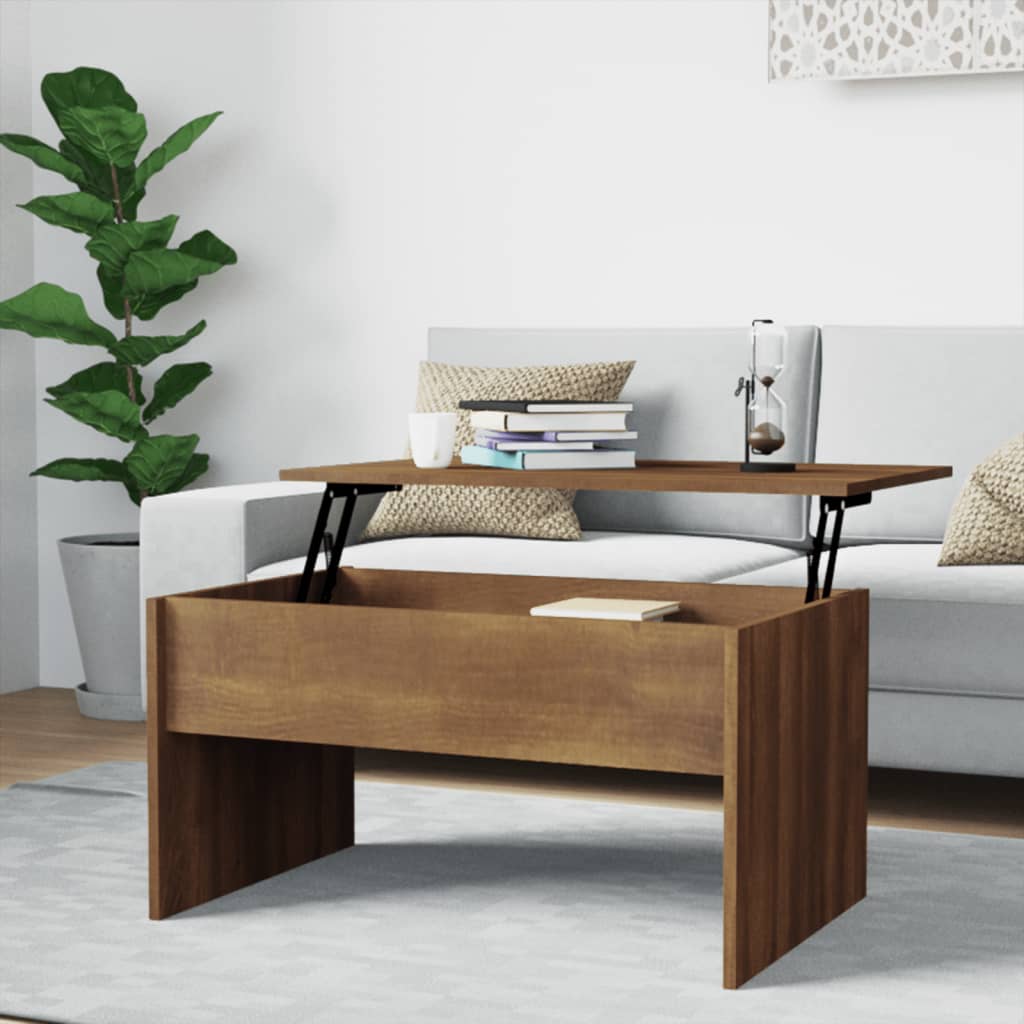 Coffee Table 80X50.5X41.5 Cm Engineered Wood