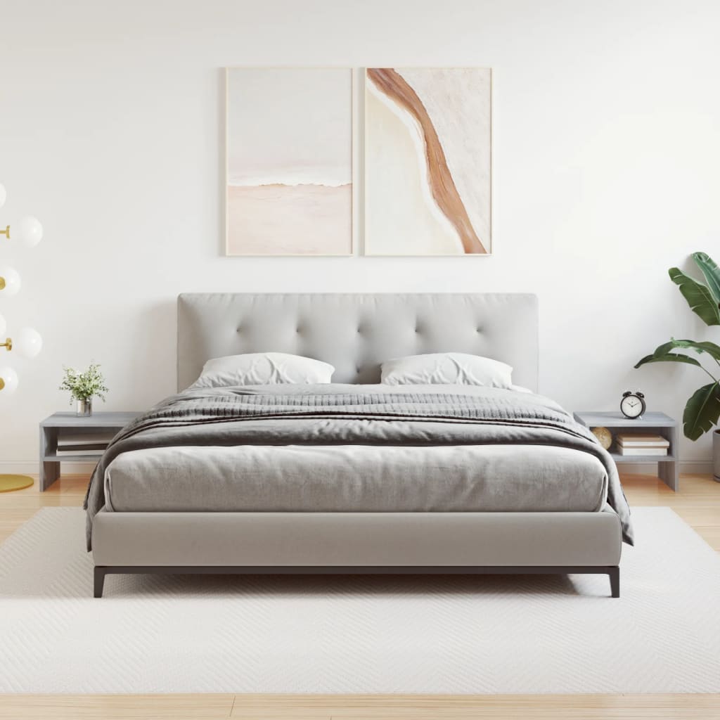 Bedside Cabinet White And Sonoma Oak 40X30X30 Cm Engineered Wood