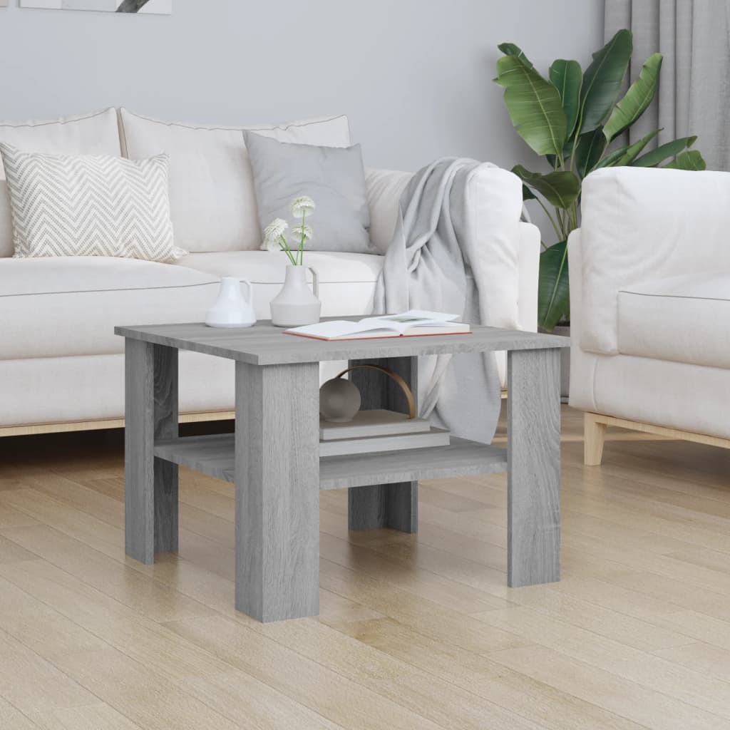 Coffee Table 60X60X42 Cm Engineered Wood