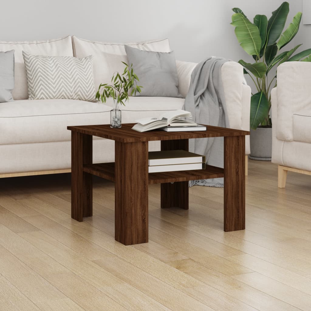 Coffee Table 60X60X42 Cm Engineered Wood