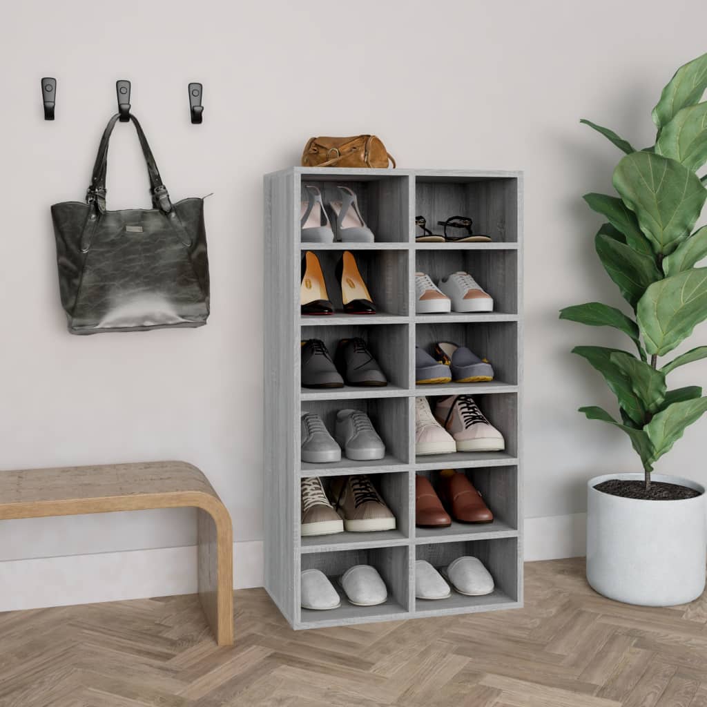 Shoe Rack 54X34X100.5 Cm Engineered Wood