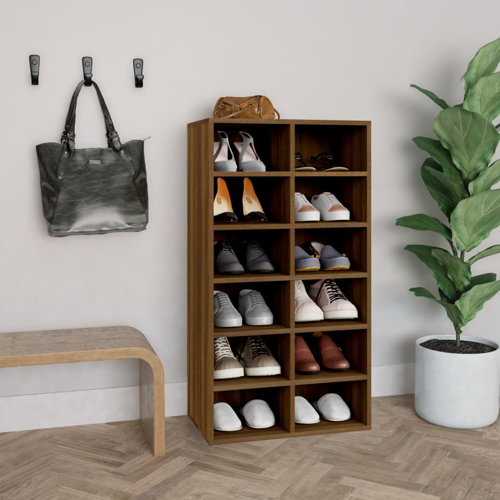 Shoe Rack 54X34X100.5 Cm Engineered Wood