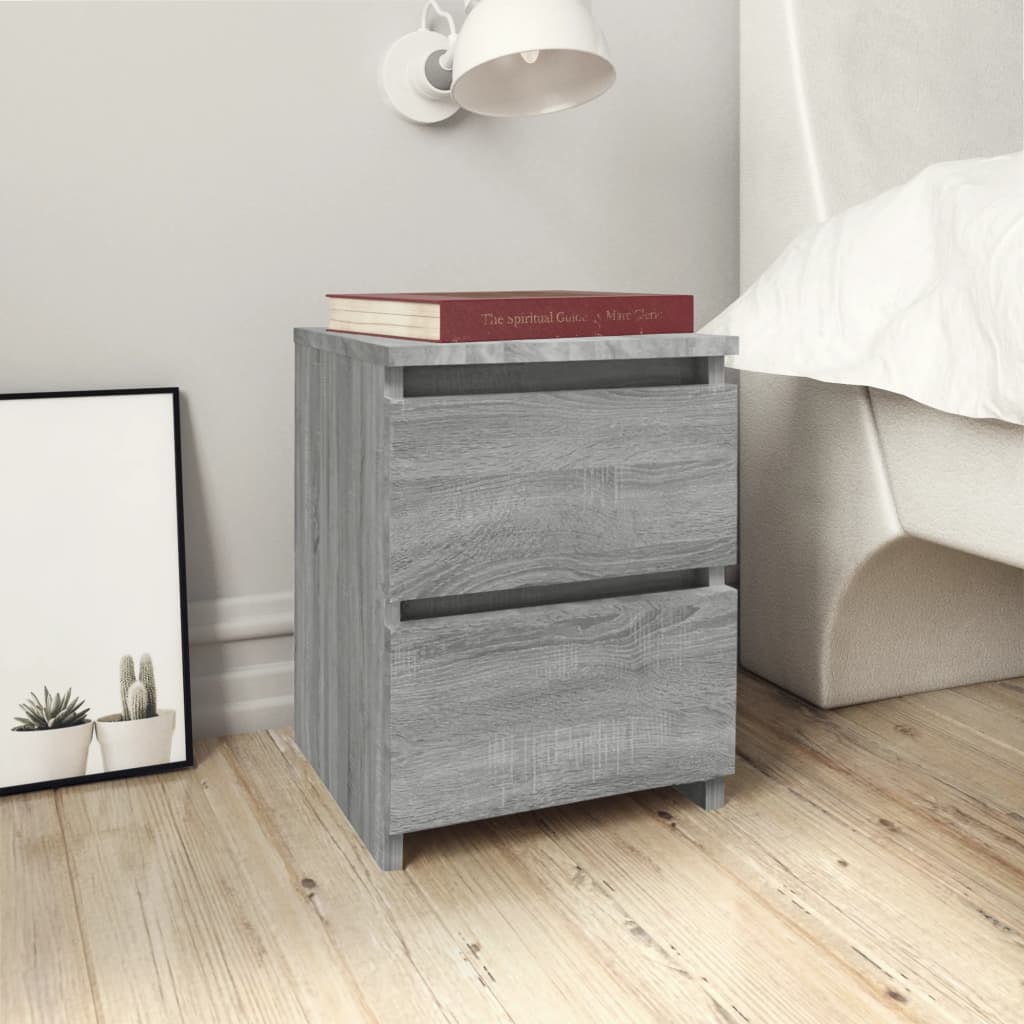 Bedside Cabinet 30X30X40 Cm Engineered Wood