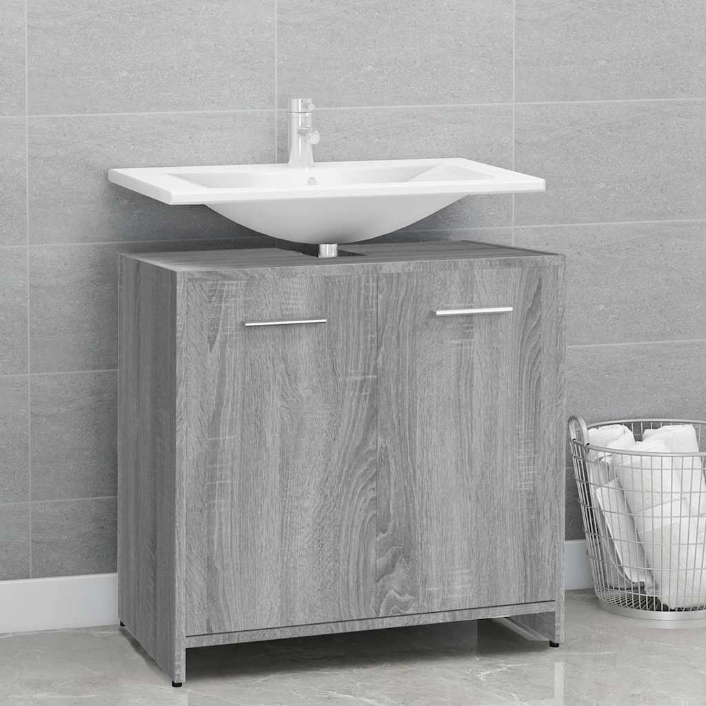 Bathroom Cabinet 60X33X61 Cm Engineered Wood