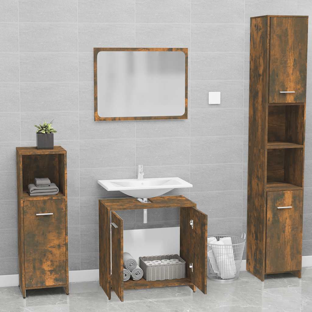 Bathroom Furniture Set Engineered Wood