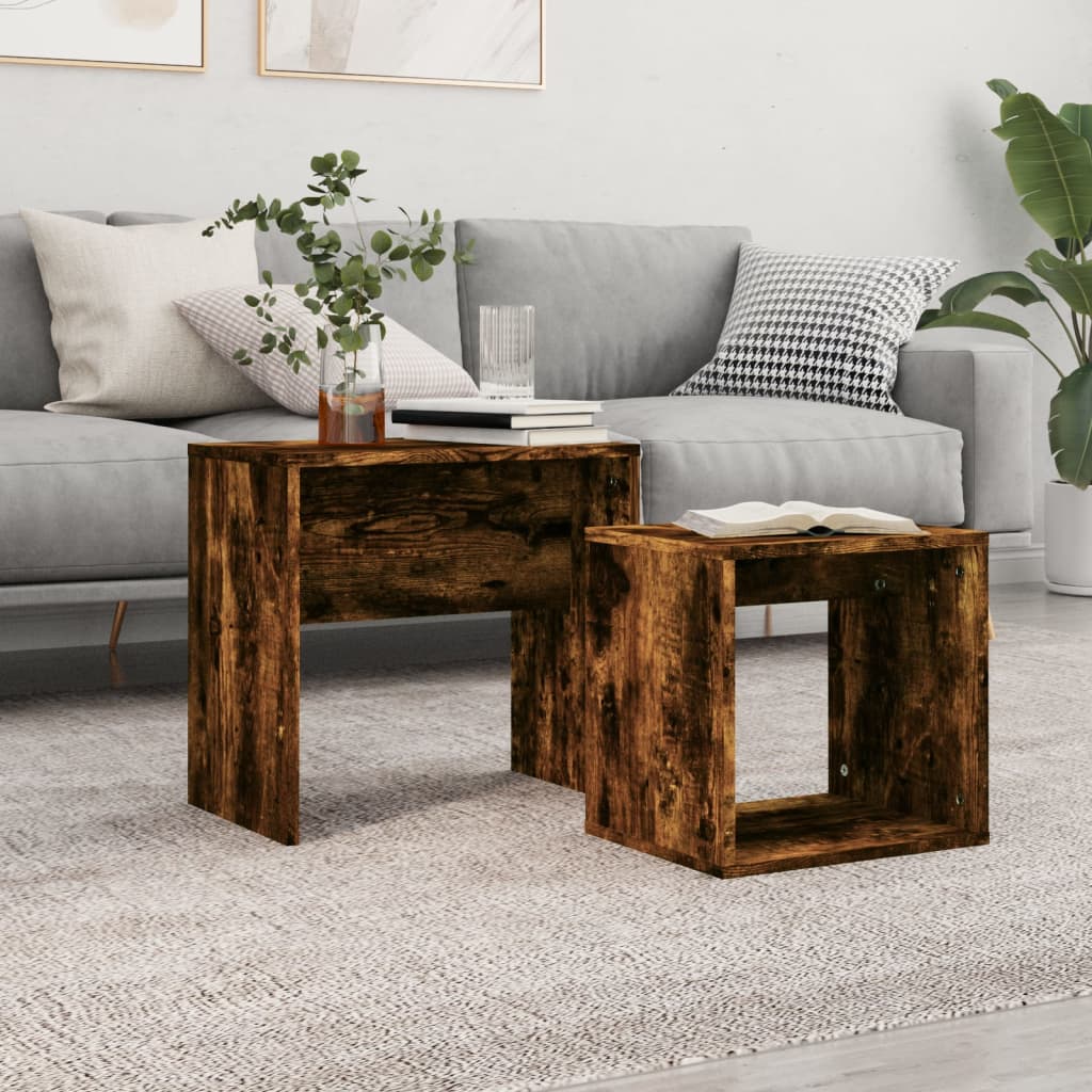 Coffee Table Set 48X30X45 Cm Engineered Wood