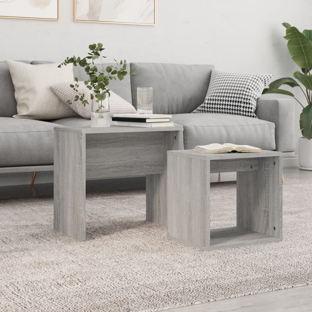 Coffee Table Set 48X30X45 Cm Engineered Wood