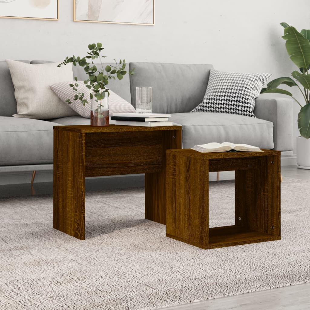 Coffee Table Set 48X30X45 Cm Engineered Wood