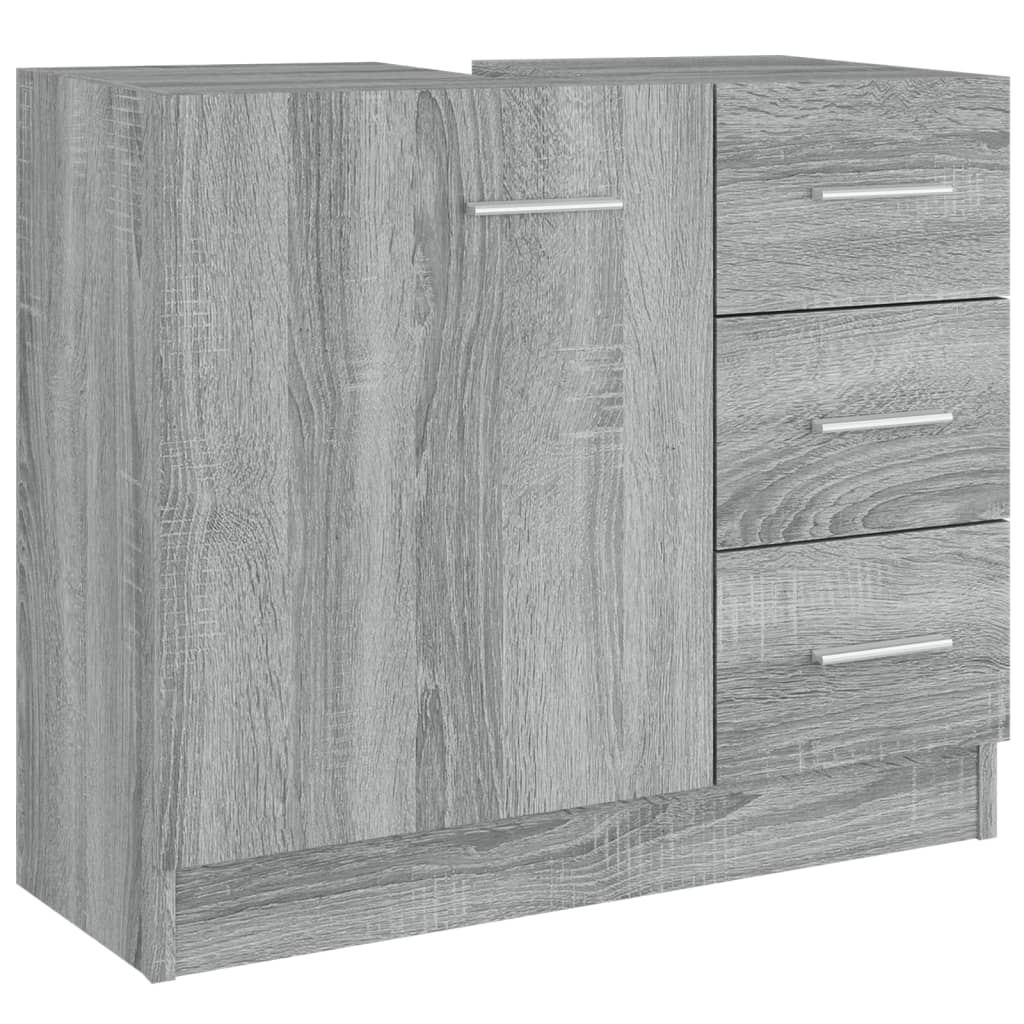 Sink Cabinet 63X30X54 Cm Engineered Wood