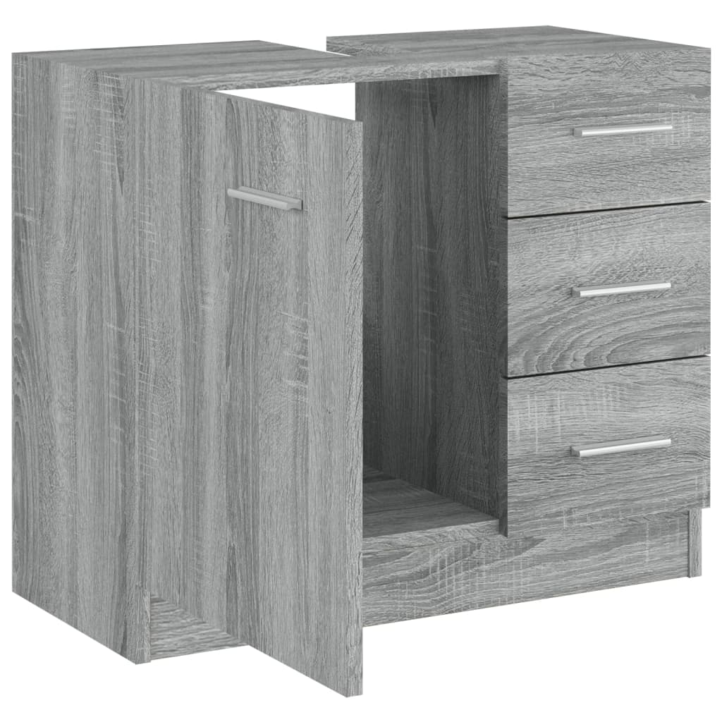 Sink Cabinet 63X30X54 Cm Engineered Wood
