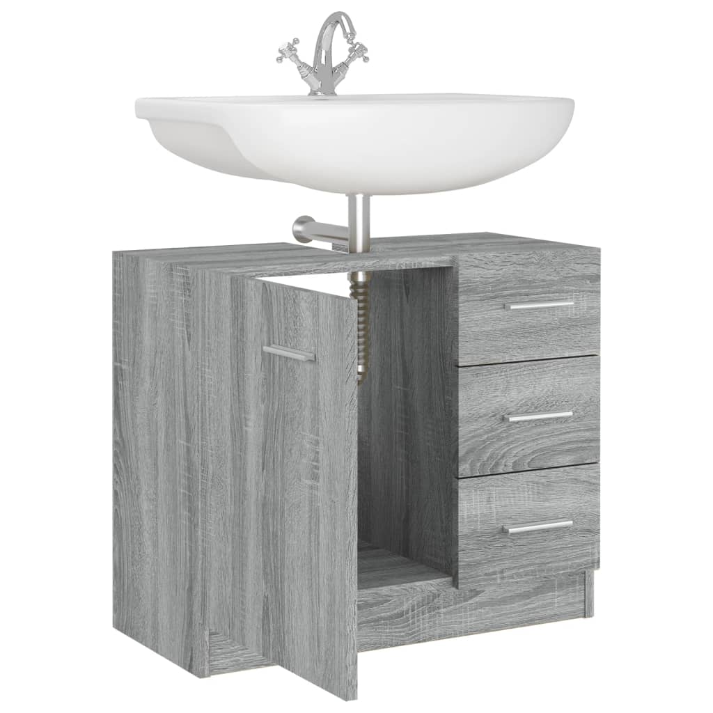 Sink Cabinet 63X30X54 Cm Engineered Wood