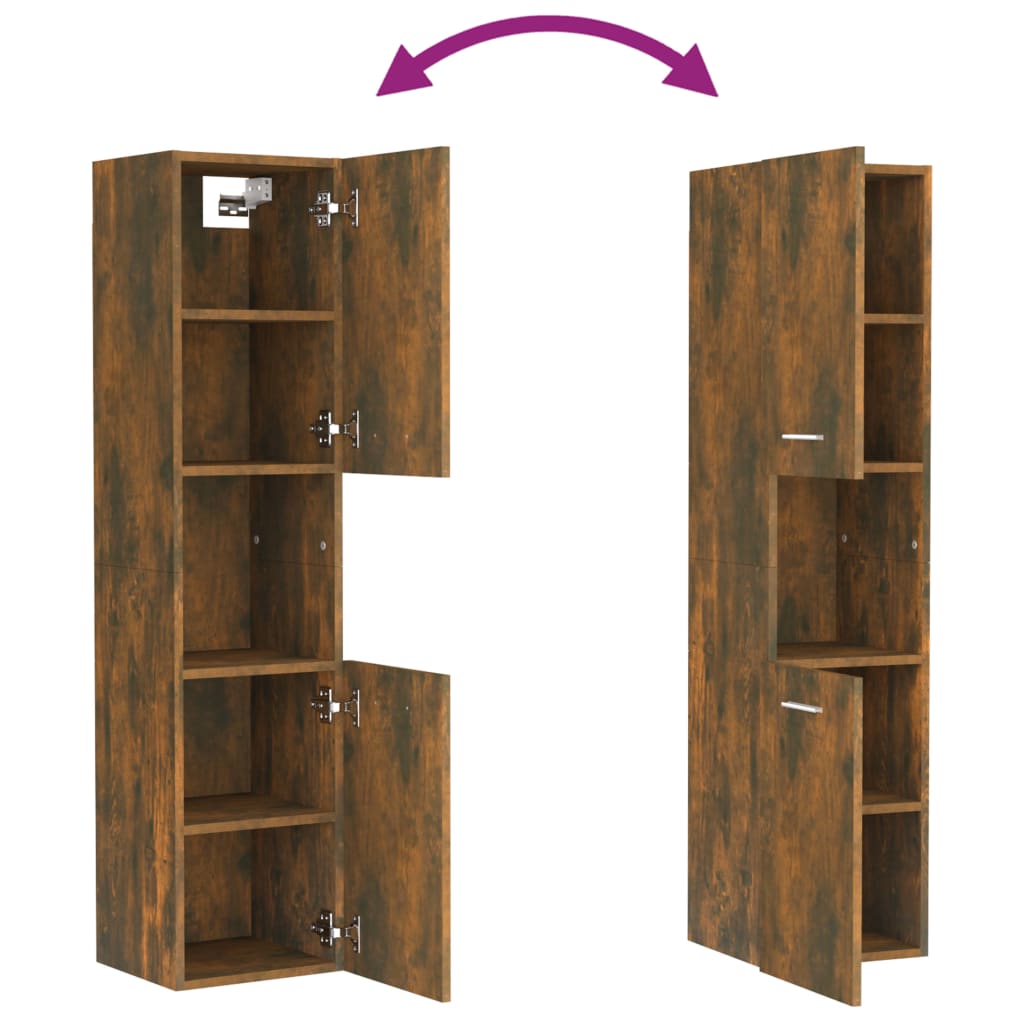 Bathroom Cabinet 30X30X130 Cm Engineered Wood