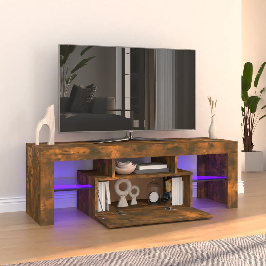 Tv Cabinet With Led Lights 120X35X40 Cm