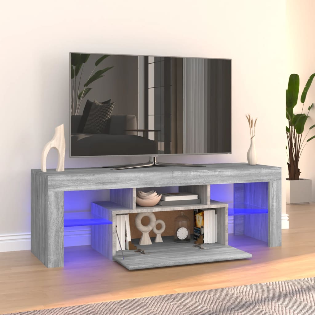 Tv Cabinet With Led Lights 120X35X40 Cm